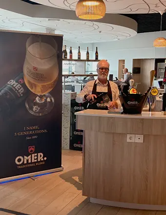 Stand de dégustation de bière