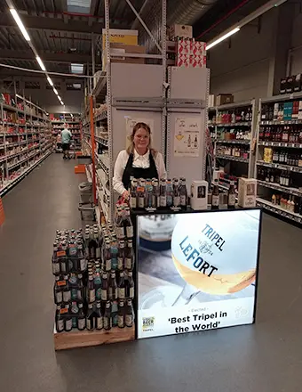 Stand de dégustation de bière